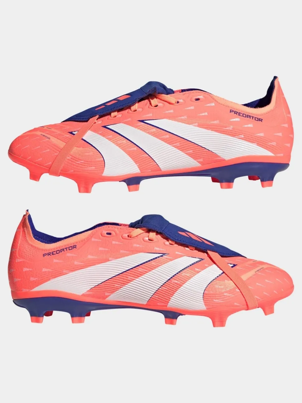 adidas Coral/White Adult Predator League Fold-Over Tongue Firm/Multi Ground Boots