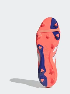 adidas Coral/White Adult Predator League Fold-Over Tongue Firm/Multi Ground Boots