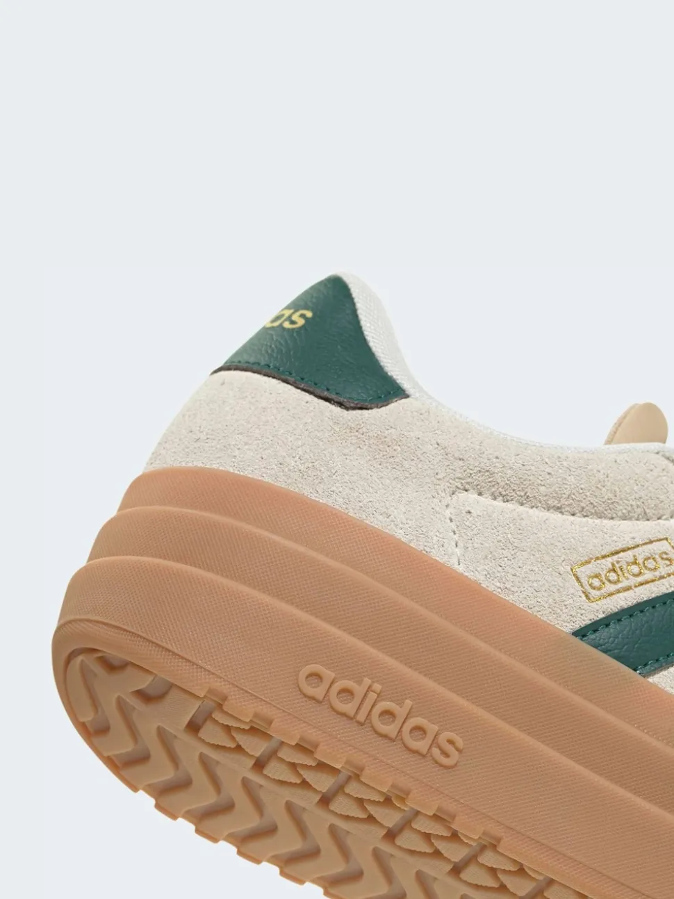 adidas Cream/Green VL Court Bold Trainers