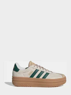 adidas Cream/Green VL Court Bold Trainers