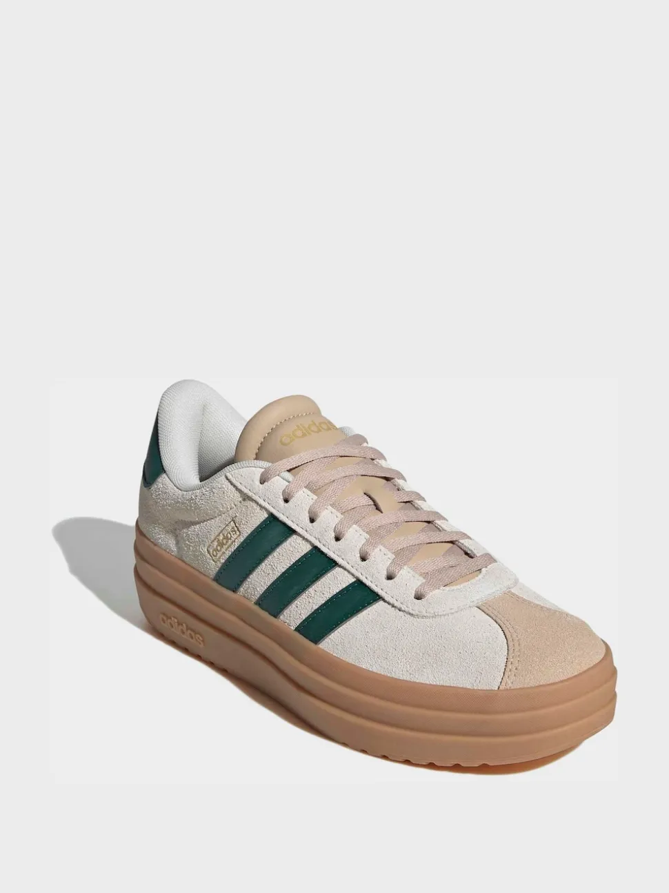 adidas Cream/Green VL Court Bold Trainers