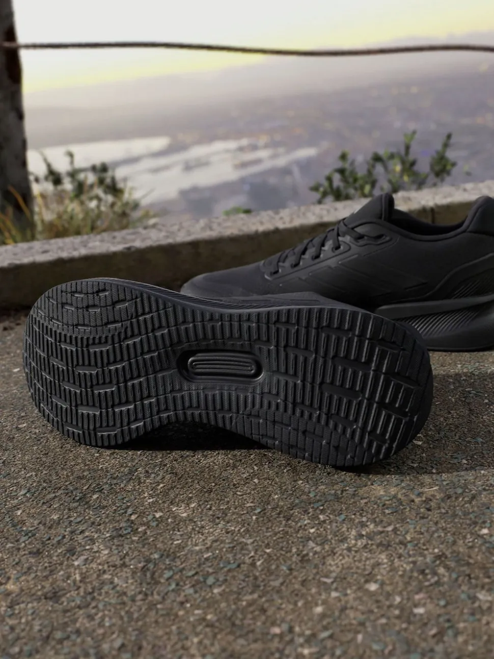 adidas Dark Black Runfalcon 5 Running Trainers