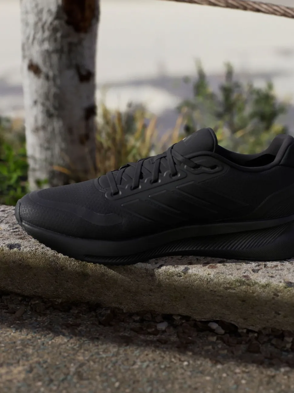 adidas Dark Black Runfalcon 5 Running Trainers