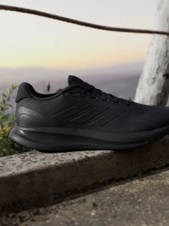 adidas Dark Black Runfalcon 5 Running Trainers