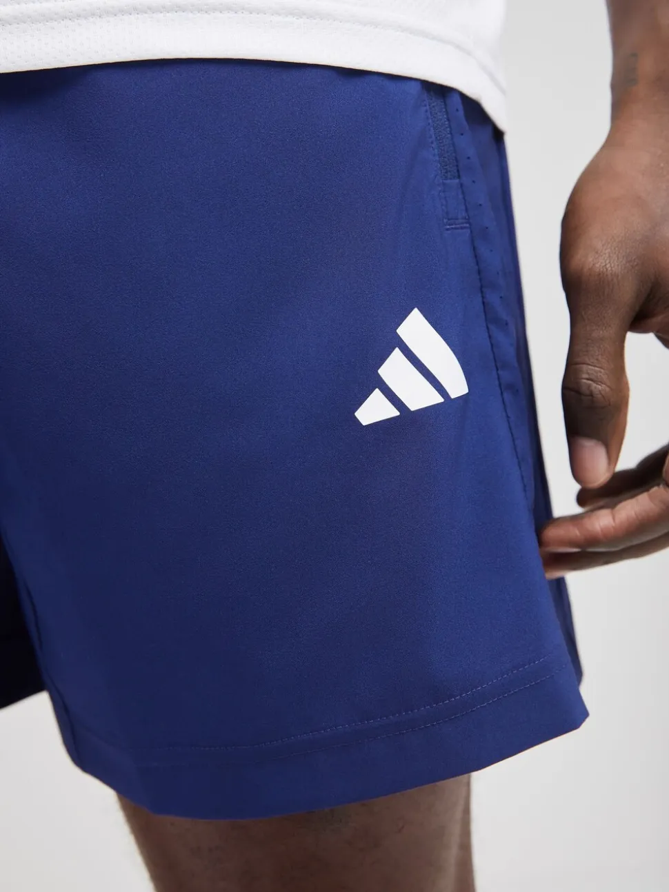 adidas Dark Blue Workout Essentials Base Woven Shorts