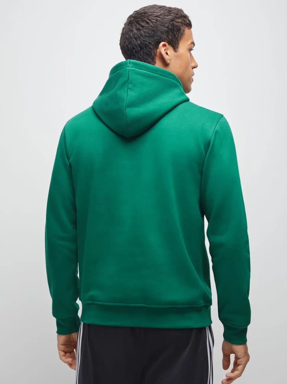 adidas Dark Green Trefoil Essentials Hoodie