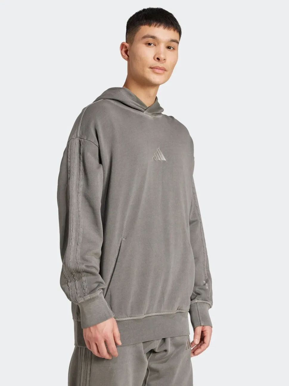 adidas Dark Grey ALL SZN French Terry Washed Hoodie