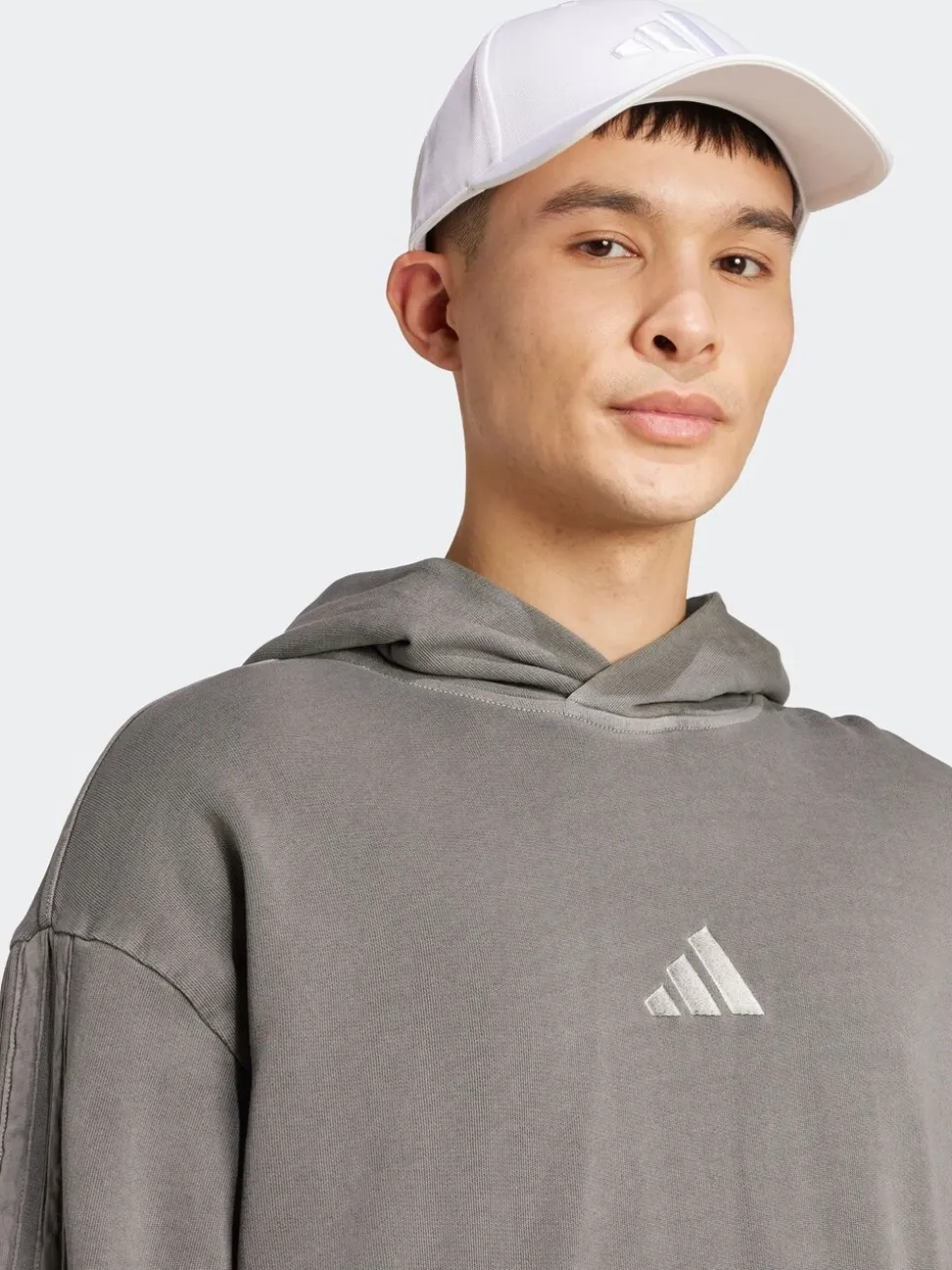 adidas Dark Grey ALL SZN French Terry Washed Hoodie