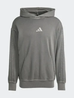 adidas Dark Grey ALL SZN French Terry Washed Hoodie