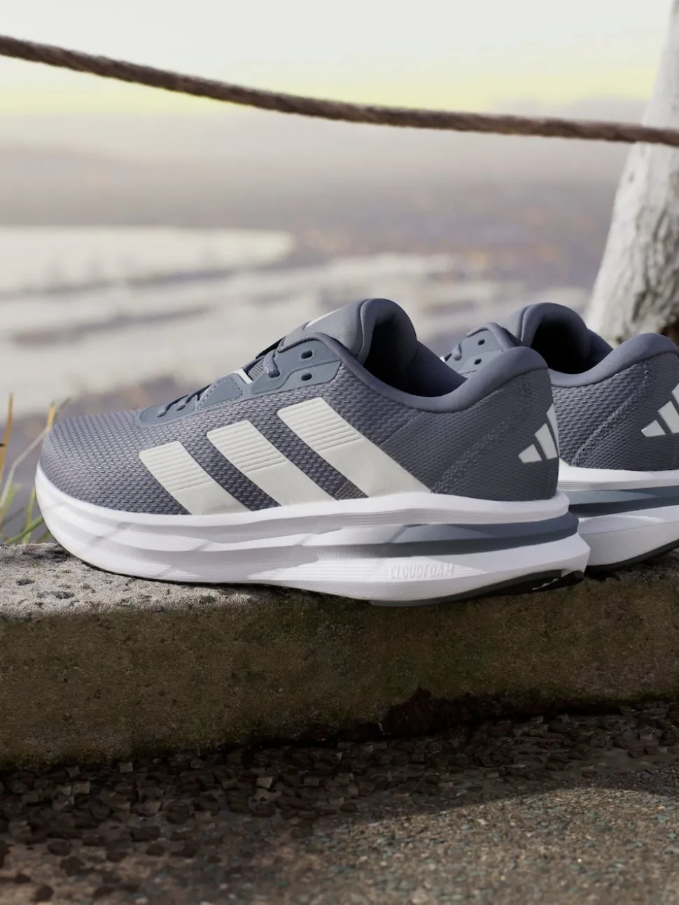 adidas Dark Grey Galaxy 7 Running Trainers