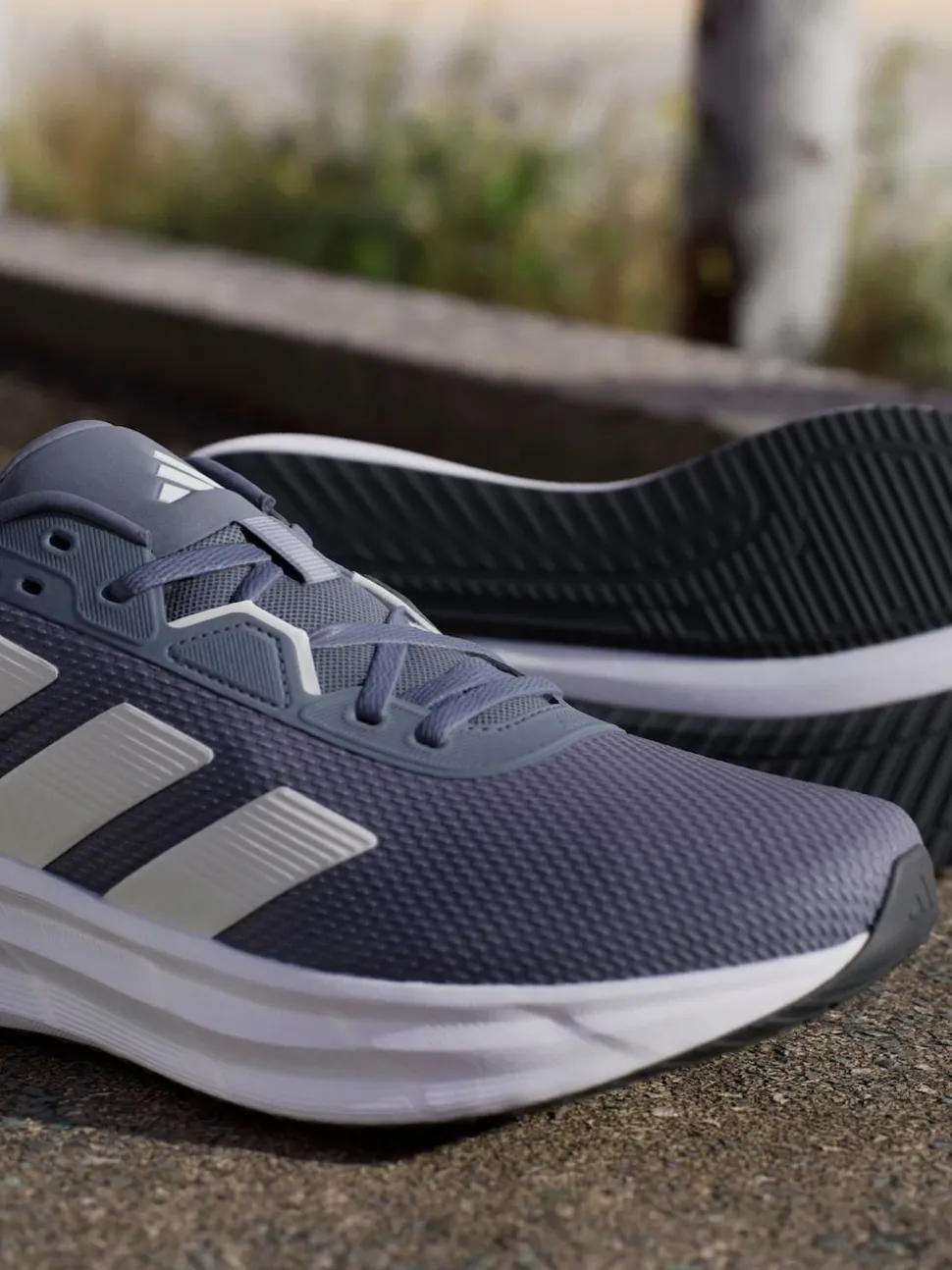 adidas Dark Grey Galaxy 7 Running Trainers