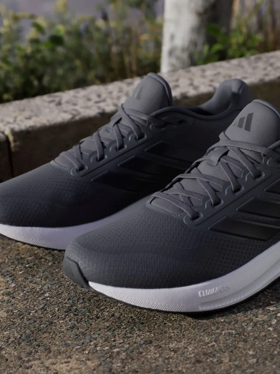 adidas Dark Grey Runfalcon 5 Running Trainers