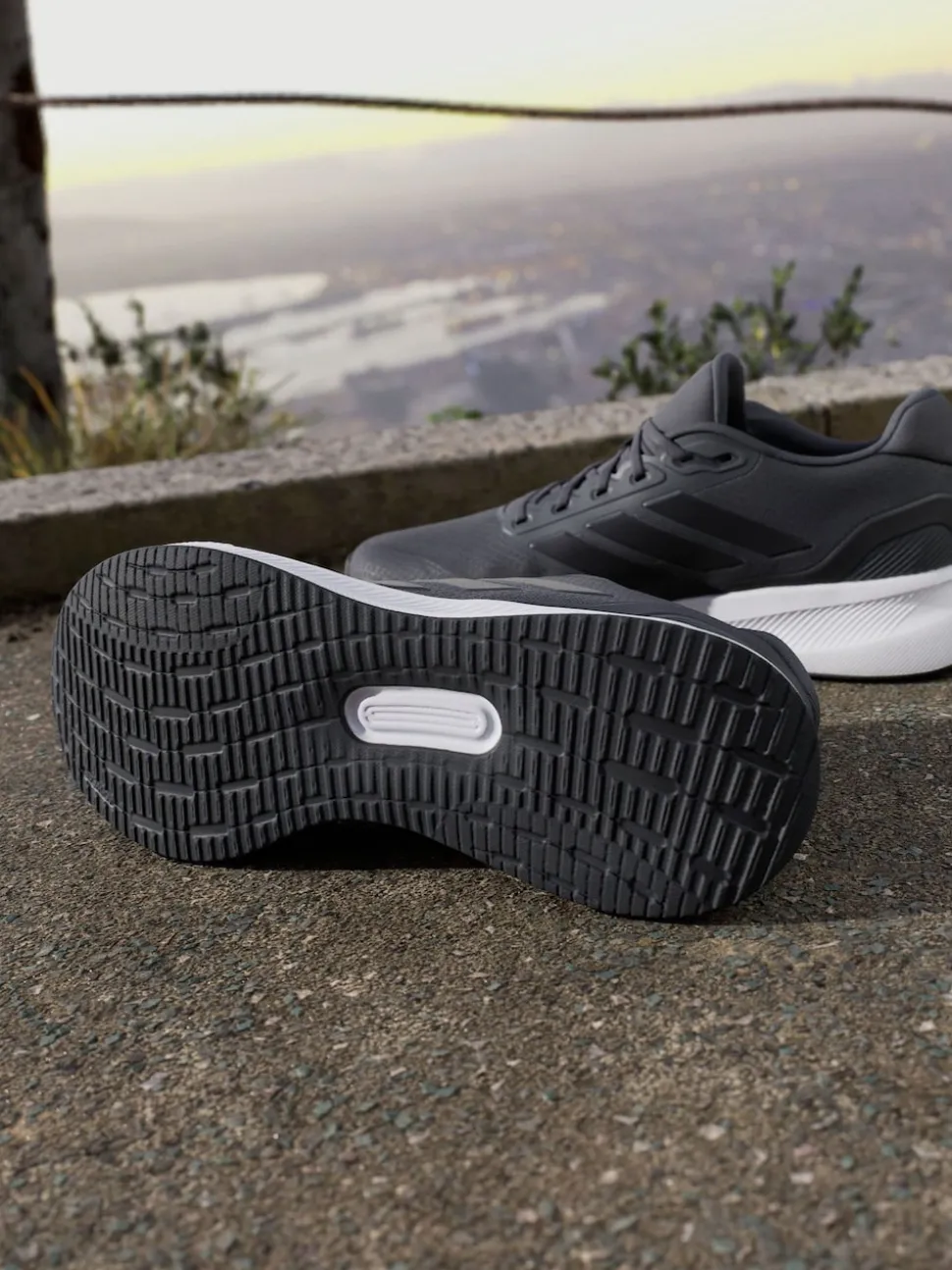 adidas Dark Grey Runfalcon 5 Running Trainers