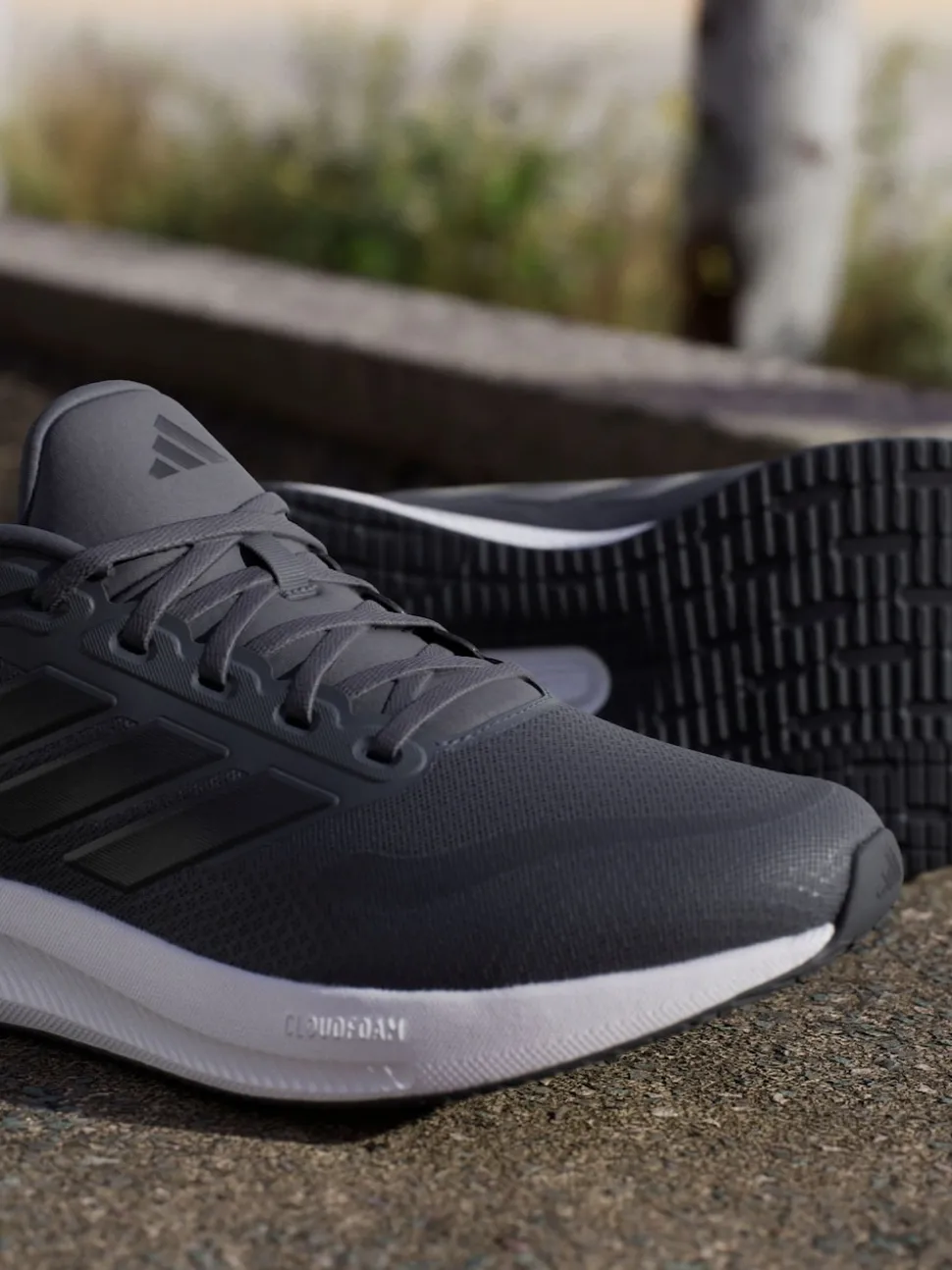 adidas Dark Grey Runfalcon 5 Running Trainers