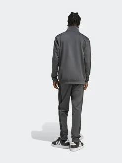 adidas Dark Grey Sportswear Basic 3-Stripes Tricot Tracksuit