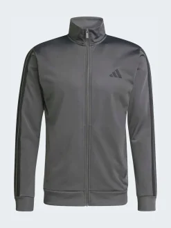 adidas Dark Grey Sportswear Basic 3-Stripes Tricot Tracksuit