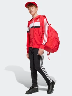 adidas Dark Red Classic 3 Bar Logo Backpack