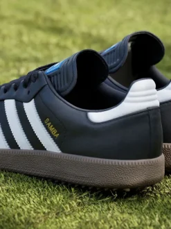 adidas Golf Black/White Samba Spikeless Shoes