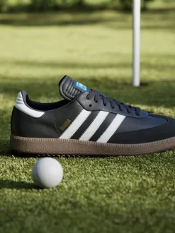 adidas Golf Black/White Samba Spikeless Shoes