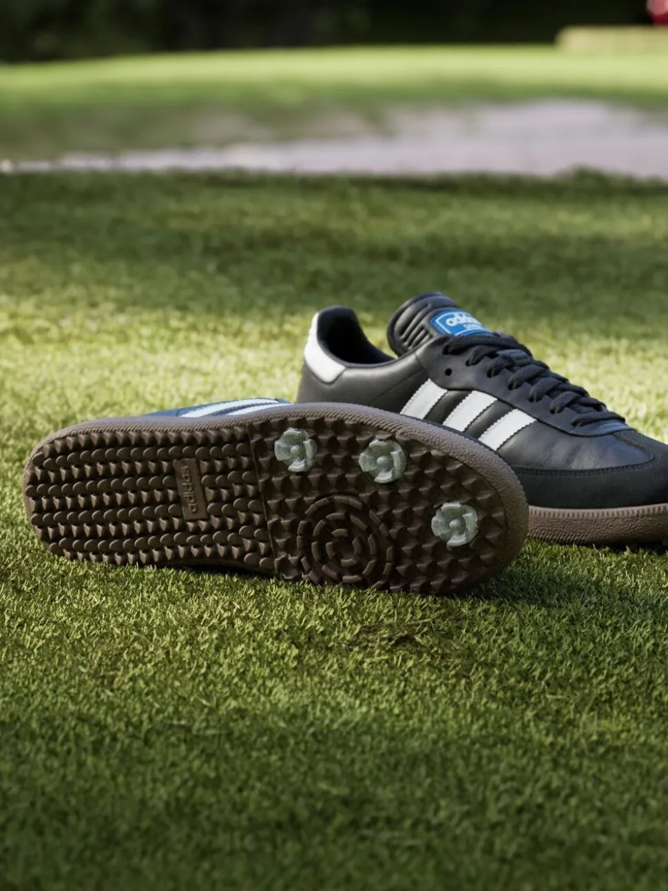 adidas Golf Black/White Samba Spikeless Shoes