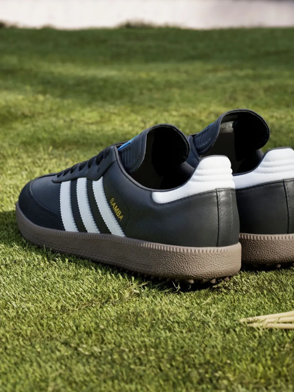 adidas Golf Black/White Samba Spikeless Shoes