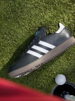 adidas Golf Black/White Samba Spikeless Shoes