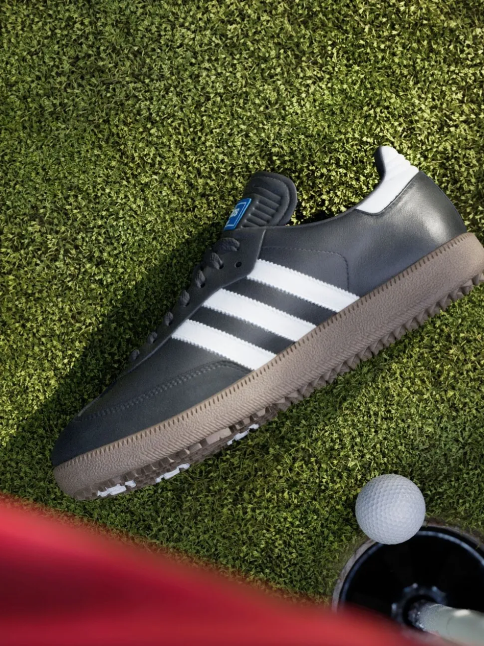 adidas Golf Black/White Samba Spikeless Shoes