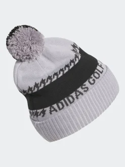 adidas Golf Dark Grey Cold.Rdy 3-Stripes Pom Beanie
