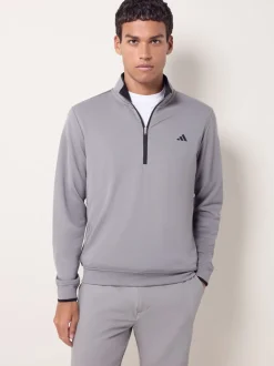 adidas Golf Grey Lightweight Half-Zip Top