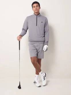 adidas Golf Grey Lightweight Half-Zip Top