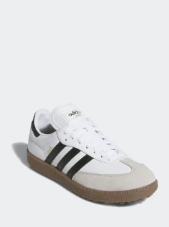 adidas Golf White/Black Samba Spikeless Shoes
