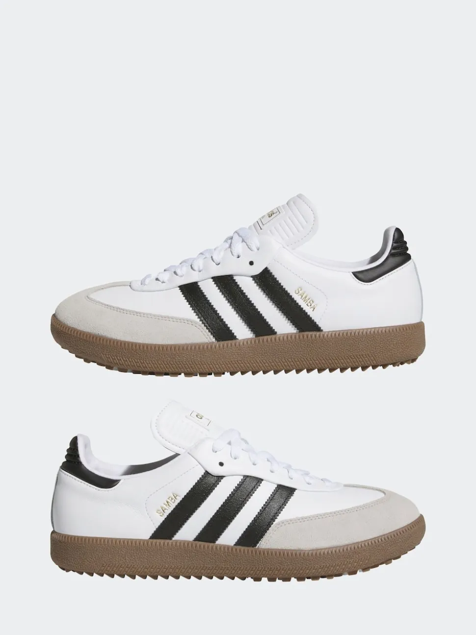 adidas Golf White/Black Samba Spikeless Shoes
