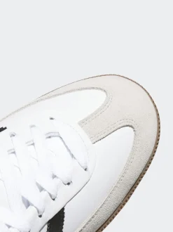 adidas Golf White/Black Samba Spikeless Shoes