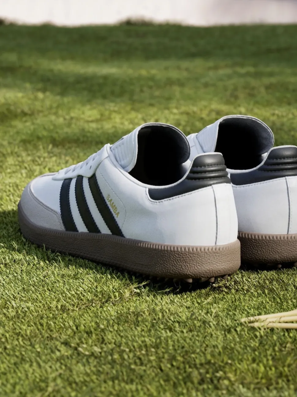 adidas Golf White/Black Samba Spikeless Shoes