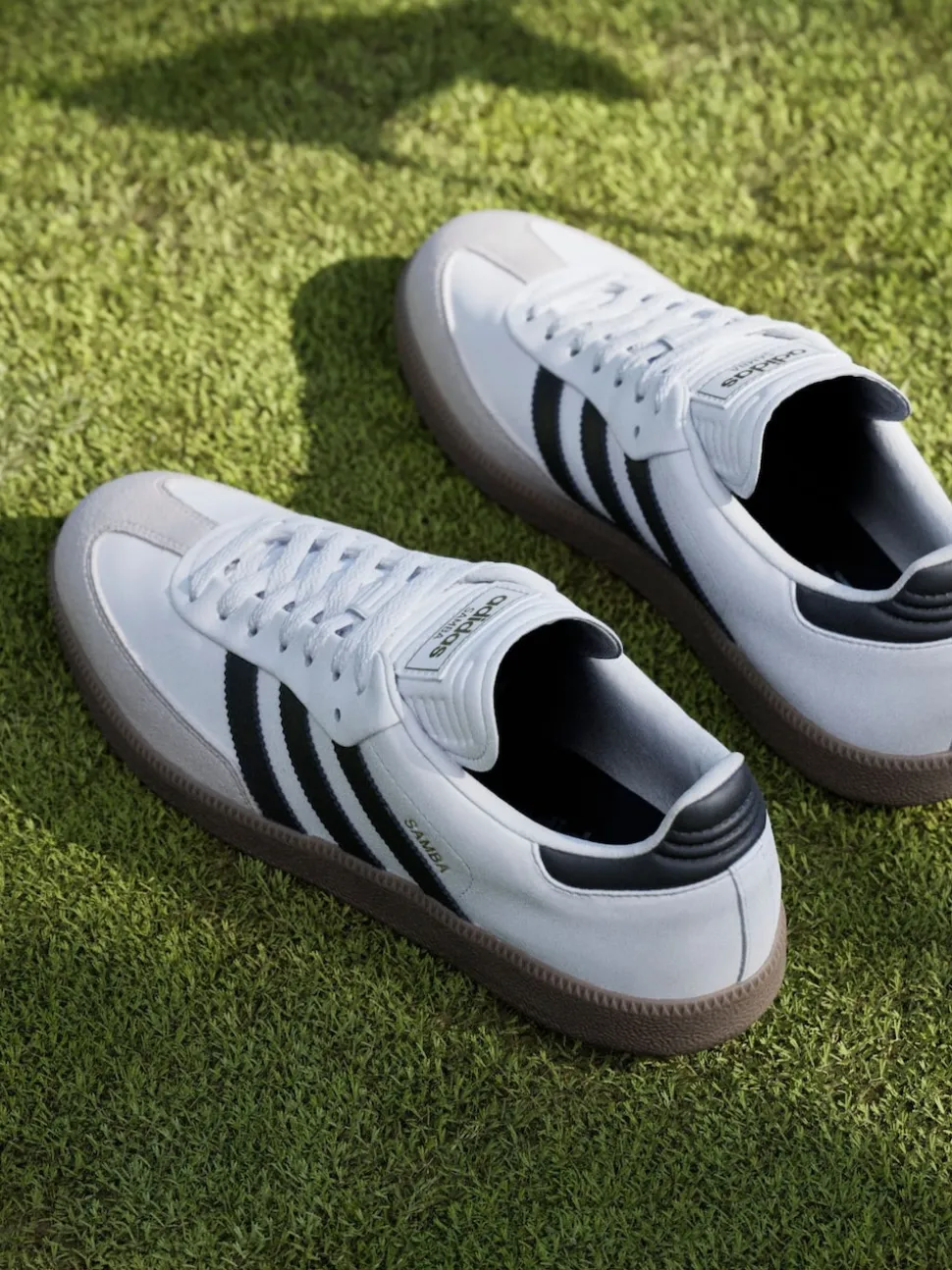 adidas Golf White/Black Samba Spikeless Shoes