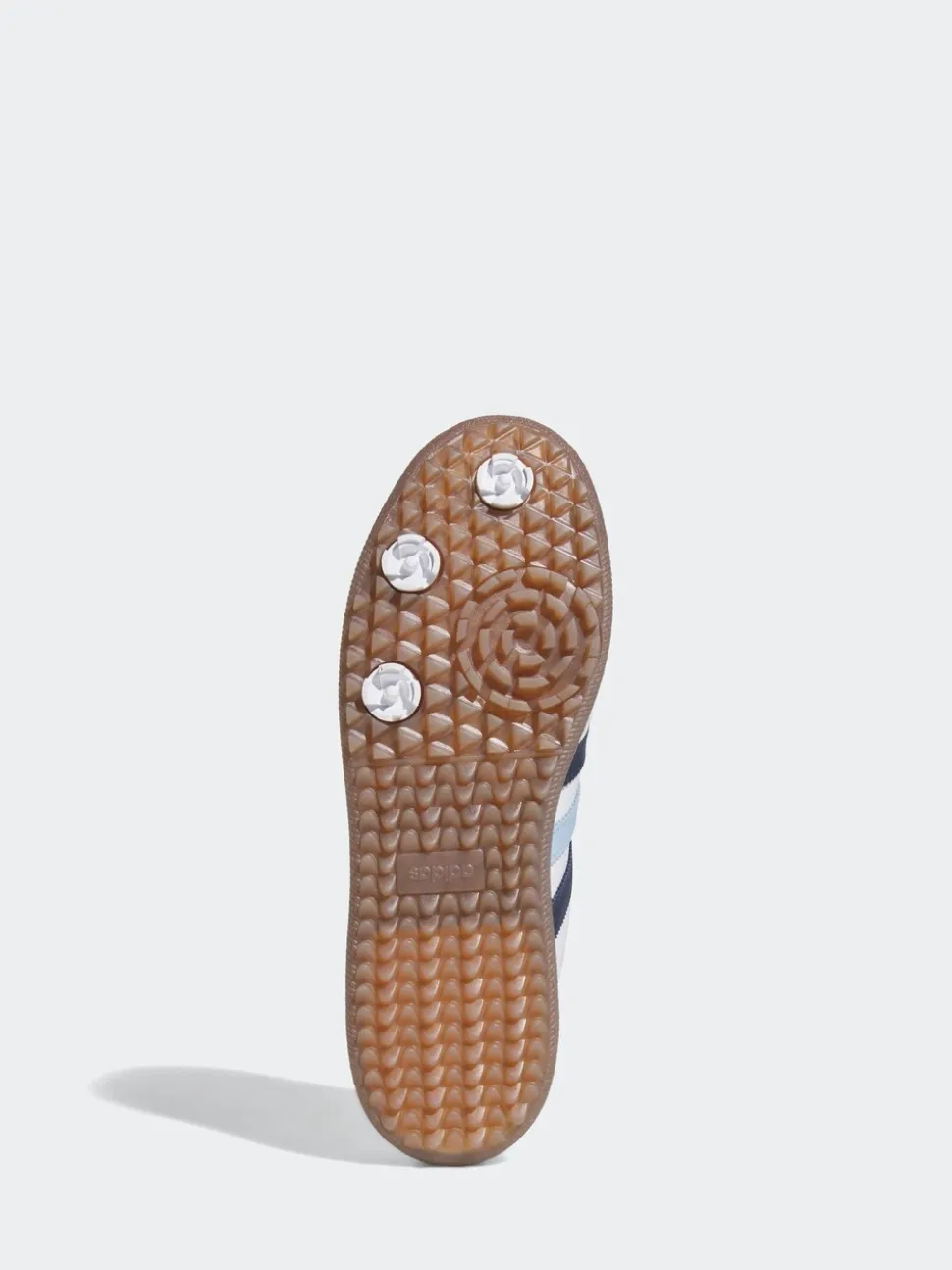 adidas Golf White/Blue Samba Spikeless Shoes
