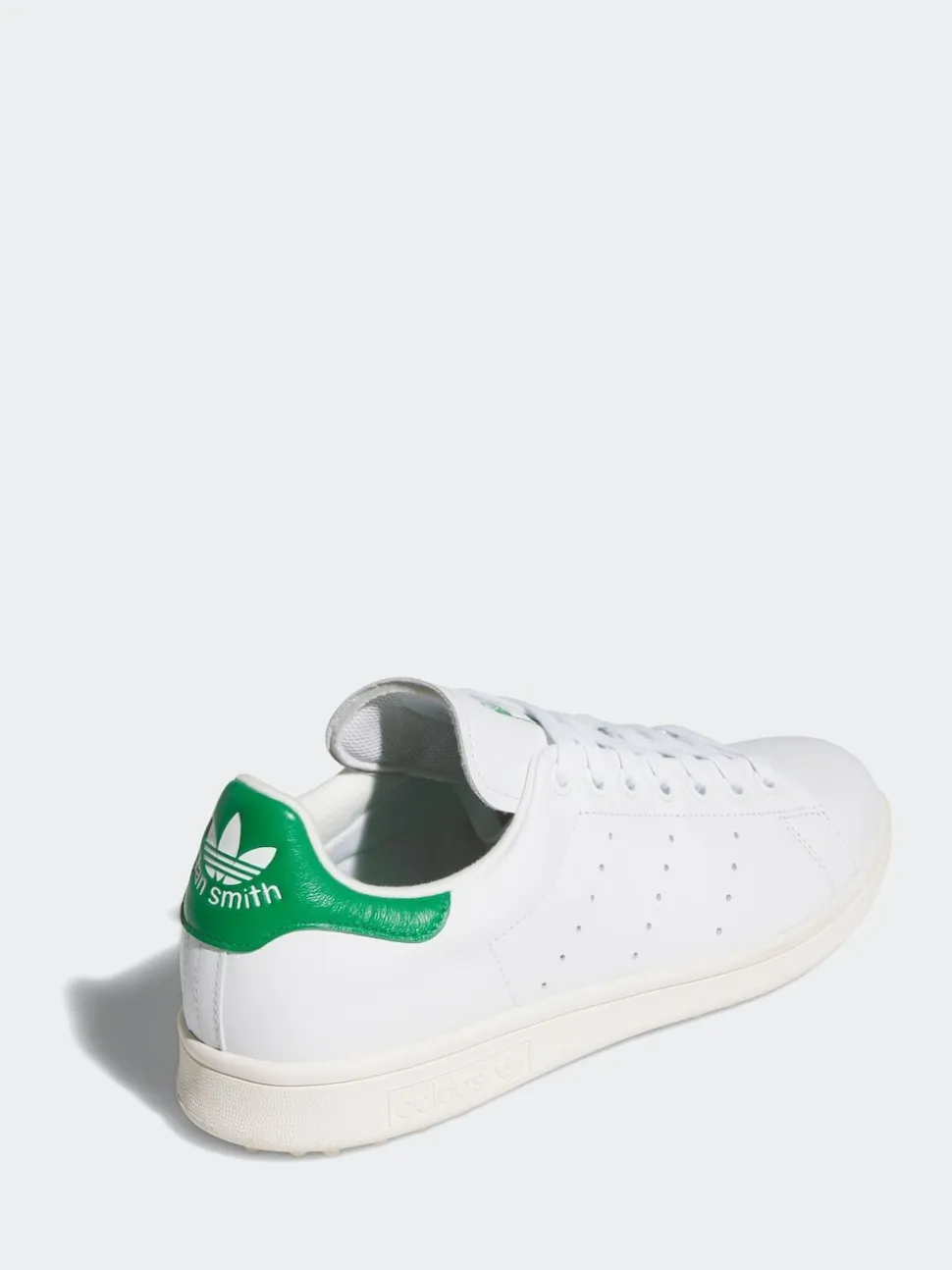 adidas Golf White/Green Stan Smith Spikeless Golf Shoes