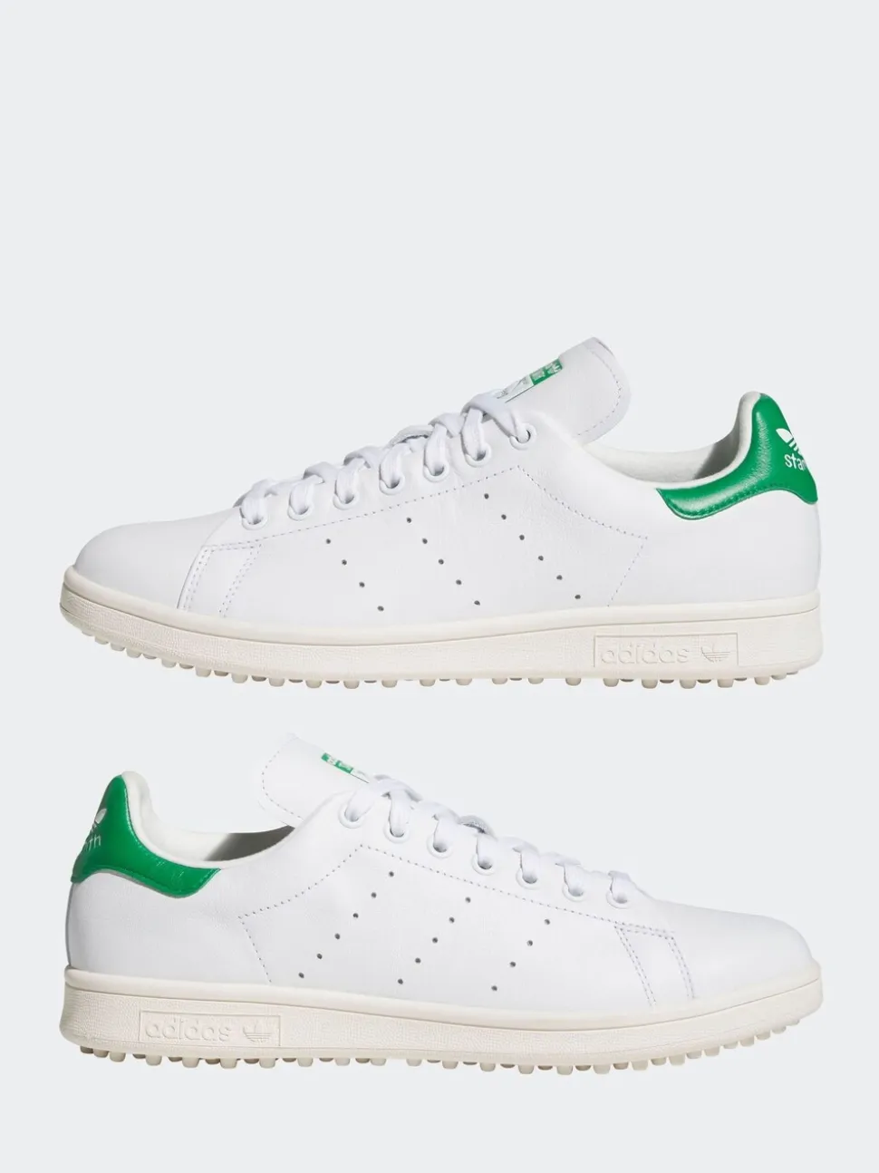 adidas Golf White/Green Stan Smith Spikeless Golf Shoes