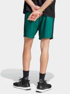 adidas Green Dark Essentials 3-Stripes Chelsea Shorts