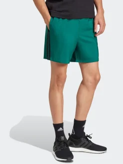 adidas Green Dark Essentials 3-Stripes Chelsea Shorts