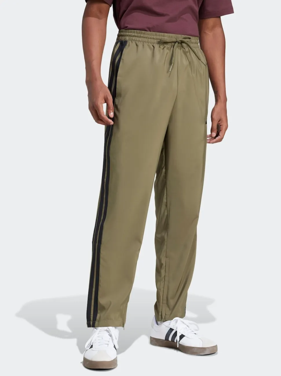 adidas Green Essentials 3-Stripes Stanford Open Hem Joggers