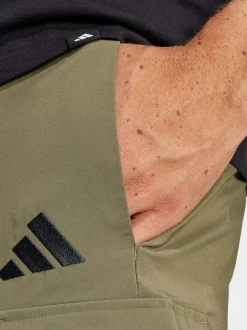 adidas Green Small Essentials Logo Cargo Chelsea Shorts