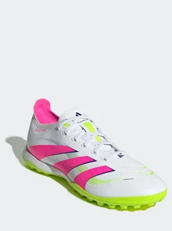 adidas Green/White Adult Predator League Turf Boots