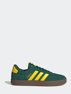 adidas Green/Yellow VL Court Trainers