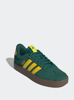 adidas Green/Yellow VL Court Trainers