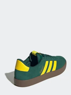 adidas Green/Yellow VL Court Trainers