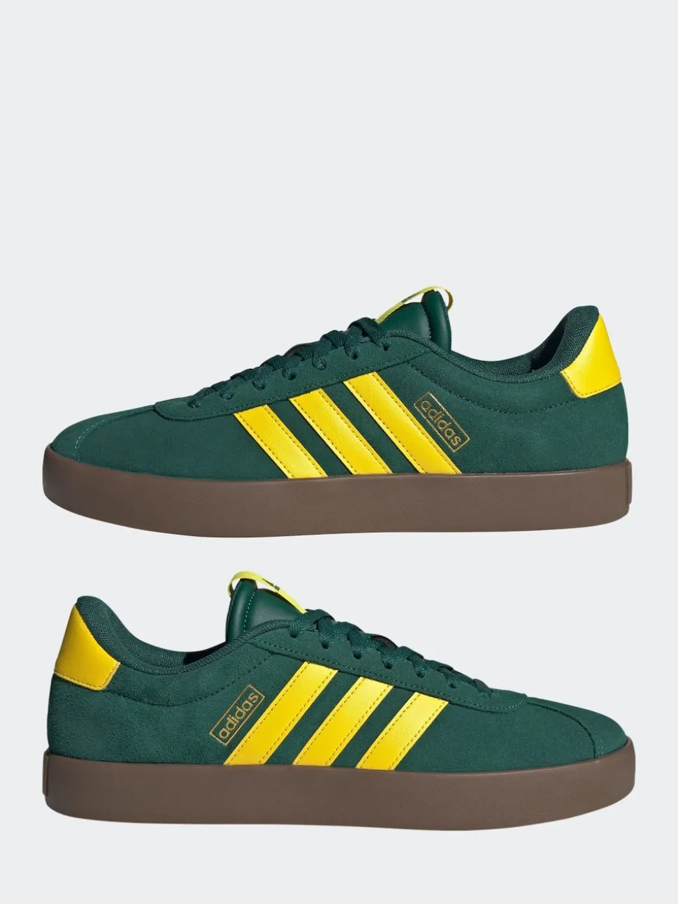 adidas Green/Yellow VL Court Trainers