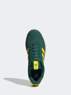 adidas Green/Yellow VL Court Trainers