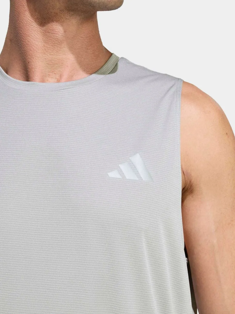 adidas Grey Adi365 Running Essentials Tank Vest