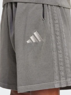 adidas Grey All SZN French Terry Washed 100% Cotton 8 Inch Shorts
